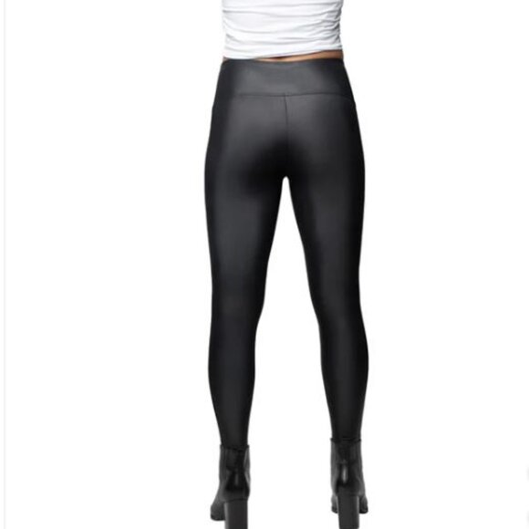 JANE and BLEECKER Women's soft stretch Faux Leather Legging, black  S (1222) - Picture 11 of 12